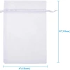 Wholesale white gauze bags, decorative gauze bags, drawstring bags, gift bags, white organza mesh gauze bags, wedding candy bags Item Picture